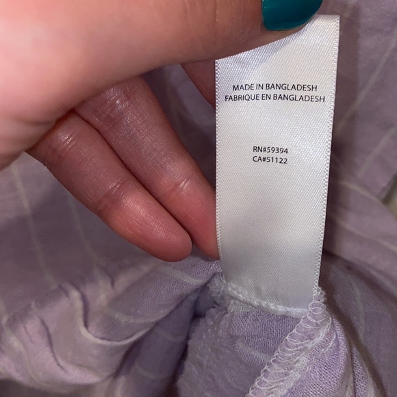 NWT. Beachlunchlounge Bright Lavendar Akia Top. Size Small. - Picture 7 of 8